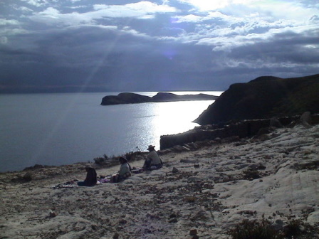 Lake Titicaca at nightfall